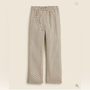 J.Crew Soleil Pant in Dot Linen